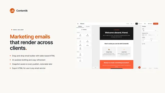 Contentik screenshot