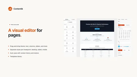 Contentik screenshot