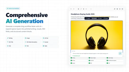 Max AI: Blog Canvas screenshot