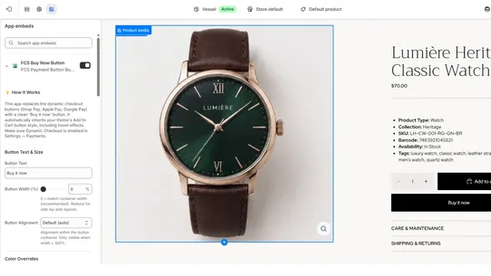 FCS Payment Button Builder screenshot