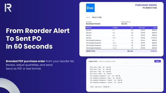 Restock: Inventory Management screenshot