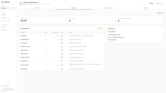 AgentCart screenshot