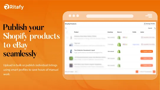 Ritafy eBay Integration screenshot