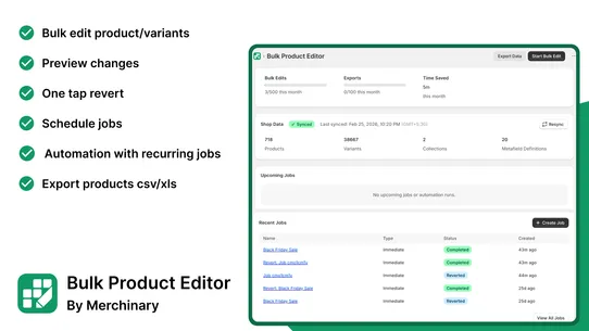 Merchinary Bulk Editor screenshot