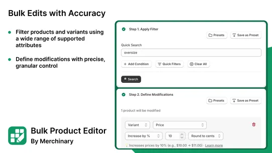 Merchinary Bulk Editor screenshot