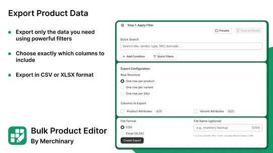 Merchinary Bulk Editor screenshot