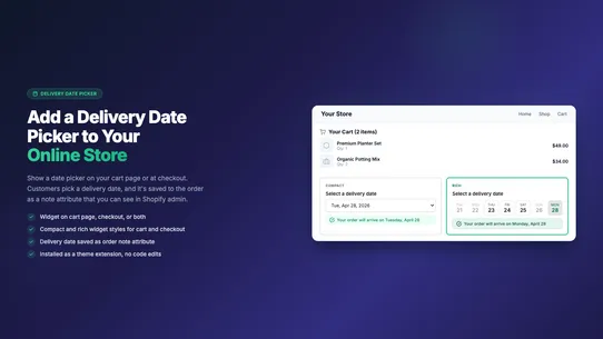 MSK: Delivery Date Scheduler screenshot