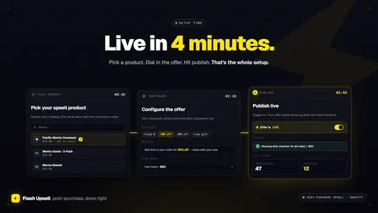 Flash Upsell: Post purchase screenshot