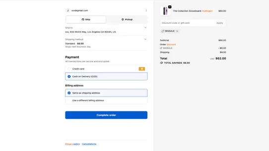 Native Checkout: Logic &amp; Rules screenshot