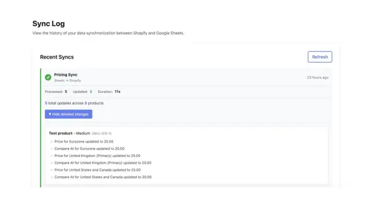 SheetSync ‑ Bulk Editor screenshot