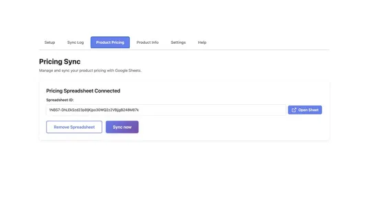 SheetSync ‑ Bulk Editor screenshot