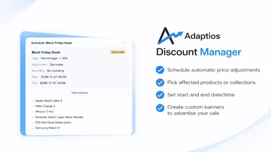 Adaptios Discount Manager screenshot