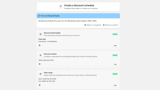 Adaptios Discount Manager screenshot
