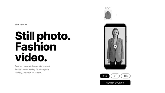 Supershoot AI ‑ AI Studio screenshot