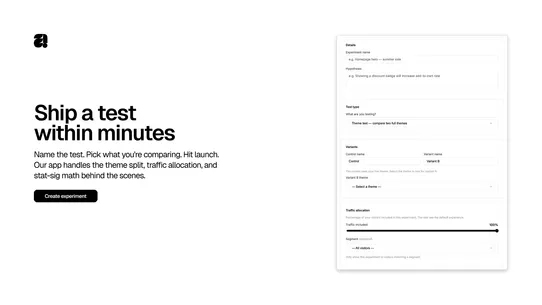 Arktic ‑ A/B Split test screenshot