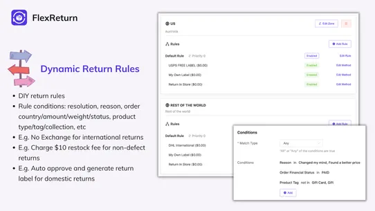 FlexReturn Return Center screenshot