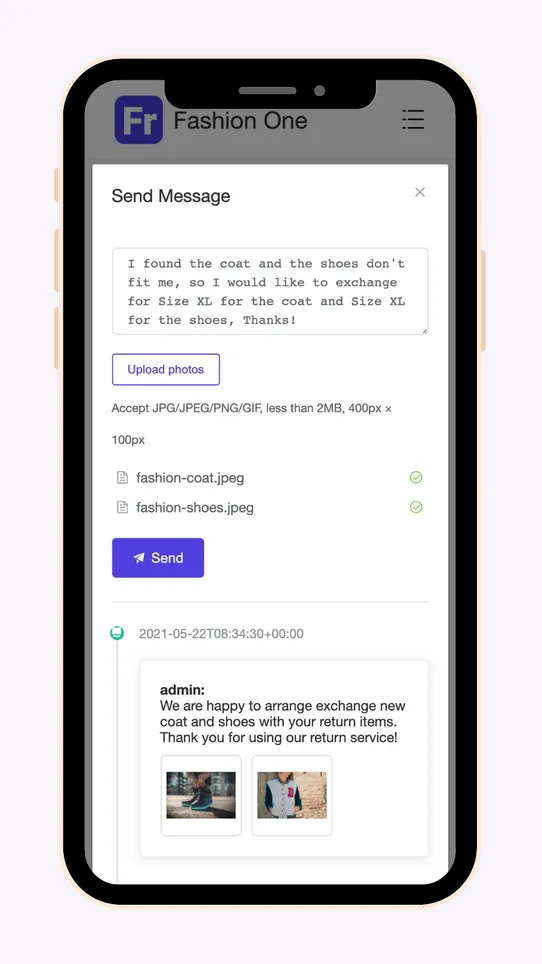 FlexReturn Return Center screenshot