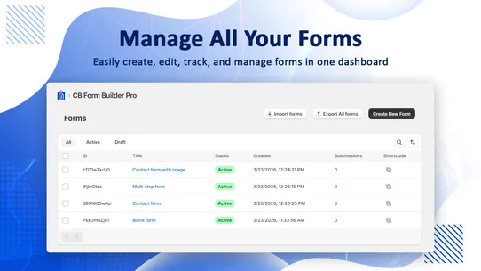 CB Advance Form Builder Pro screenshot