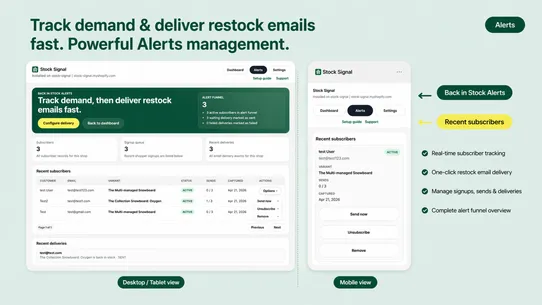 Stock Signal‑ Restock Alerts screenshot