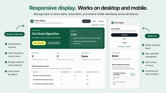 Stock Signal‑ Restock Alerts screenshot