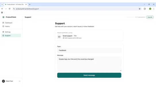 ProductPolish screenshot