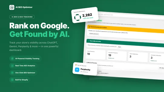 AI SEO Optimizer: AEO Tracking screenshot