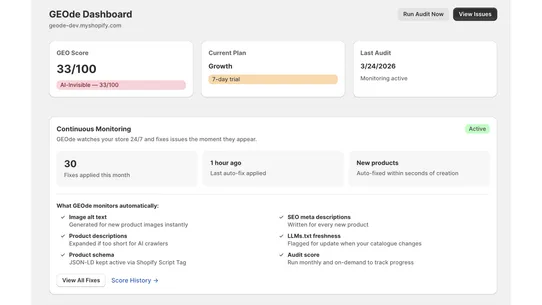 GEOde screenshot