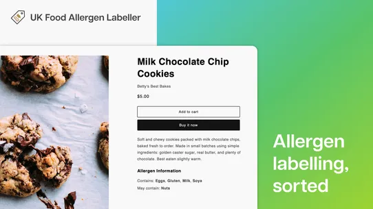 UK Food Allergen Labeller screenshot