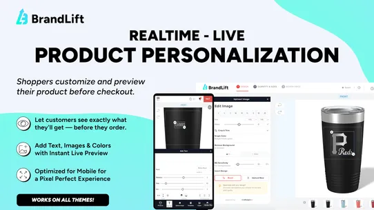 BrandLift Product Personalizer screenshot