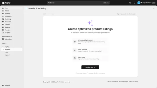Copify: AI Product Optimizer screenshot