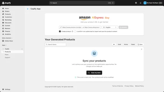 Copify: AI Product Optimizer screenshot