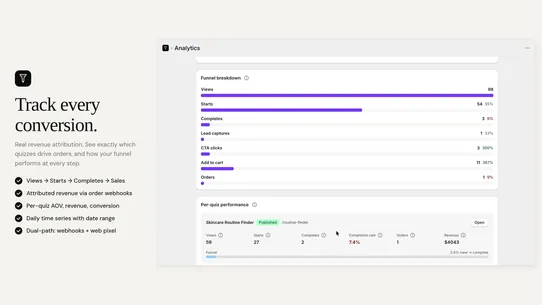 Attravo: Product Quiz Maker screenshot
