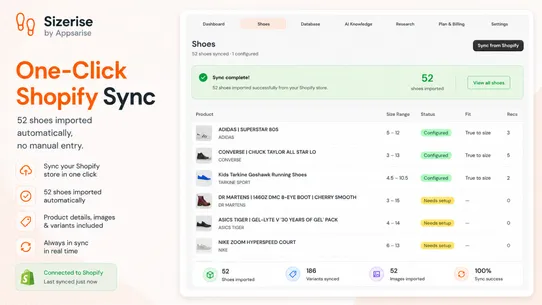 Sizerise AI Shoe Size Finder screenshot