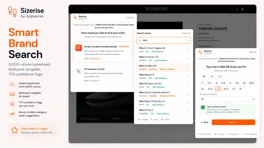 Sizerise AI Shoe Size Finder screenshot