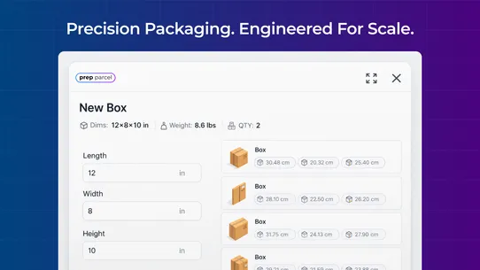 Prep Parcel screenshot