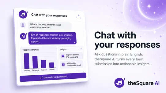 theSquare AI Forms + Analytics screenshot
