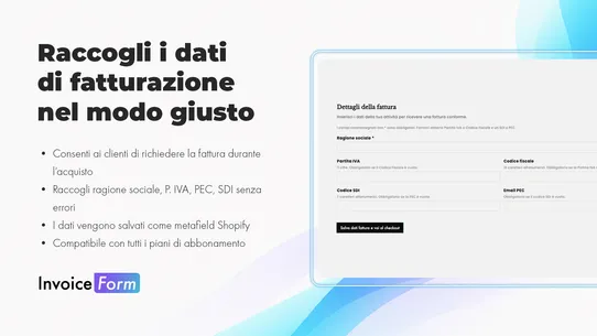 InvoiceForm screenshot