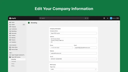 Super PDF Invoice screenshot