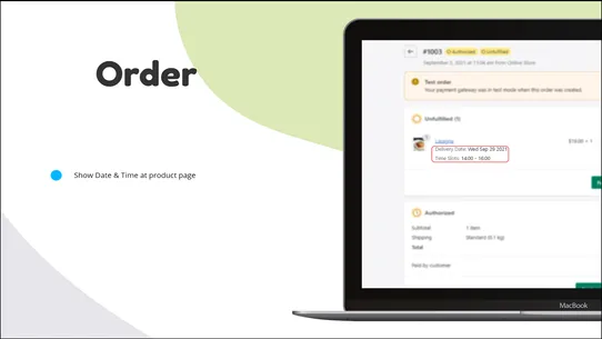 W2 Order Delivery Date screenshot