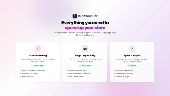 Cheerzify ‑ Speed Optimizer screenshot