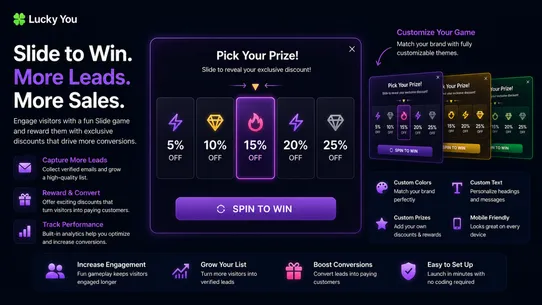 LuckyYou • Email &amp; Game Popups screenshot