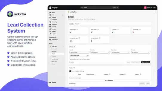 LuckyYou • Email &amp; Game Popups screenshot