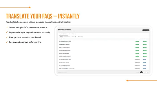 InstaFAQ – Smart Global FAQs screenshot