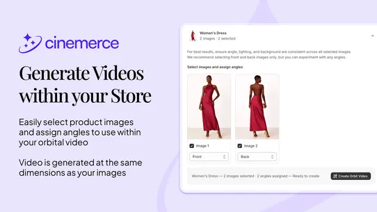 Cinemerce: AI Product Videos screenshot