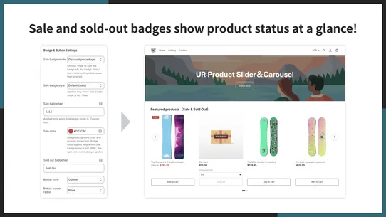 UR:Product Slider＆Carousel screenshot