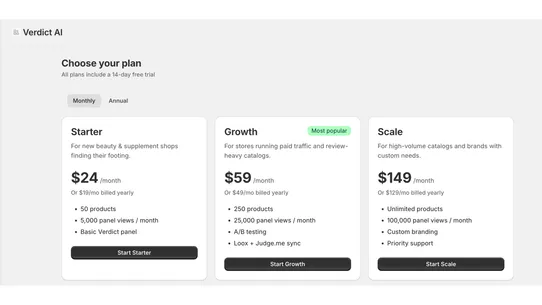 Verdict AI: PDP Decision Panel screenshot