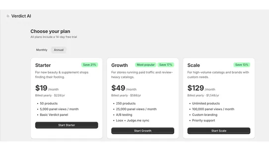 Verdict AI: PDP Decision Panel screenshot