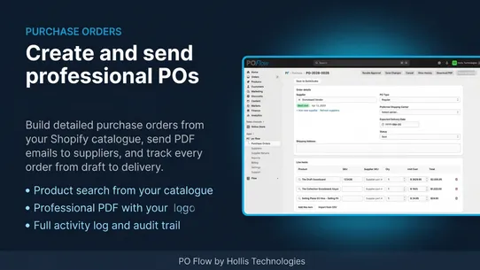 PO Flow screenshot