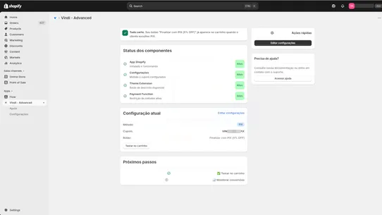 Vindi Advanced screenshot
