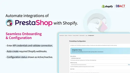 Prestashop Integration screenshot
